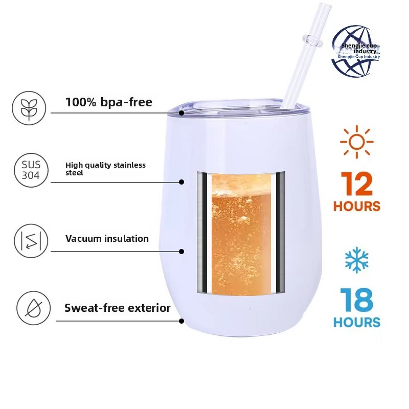 Vacuum Insulated Straight Cup Manufacturer - 20oz 304 Stainless Steel Modern with Straw Luminous Light Changing Portable
