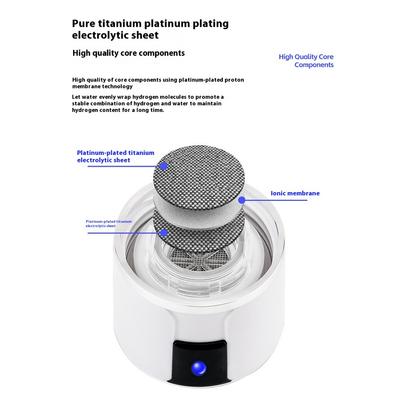 Hydrogen-Rich Cup Manufacturer - 300ml High Borosilicate Glass 6-12 Hours Thermal Insulation Modern Portable USB
