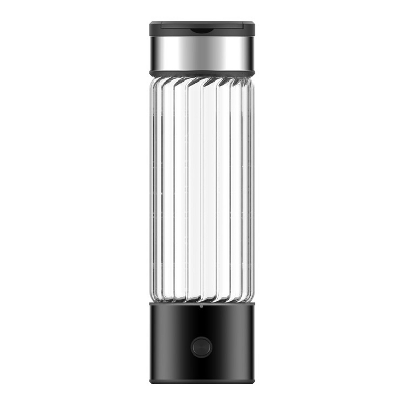 Hydrogen-Rich Water Bottle Manufacturer - 460ml High Concentration Eco-friendly Battery Powered Transparent Glass Digital
