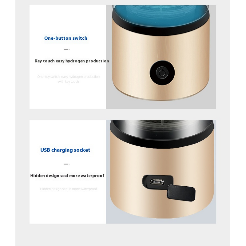 Hydrogen-Rich Cup Manufacturer - Factory Direct Supply Smart Electronic Glass 500ml Eco-friendly Modern for Office