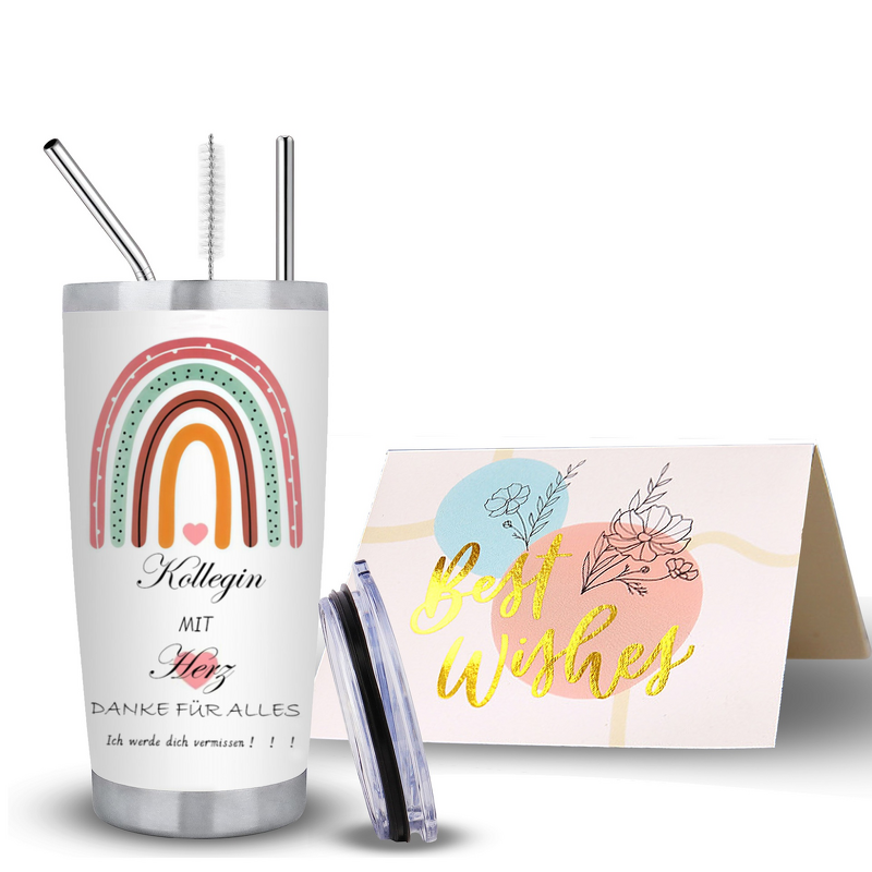 Vacuum Insulated Cup Manufacturer - 3D Printed 20 oz Stainless Steel Eco-Friendly Large Capacity Modern for Coffee Water