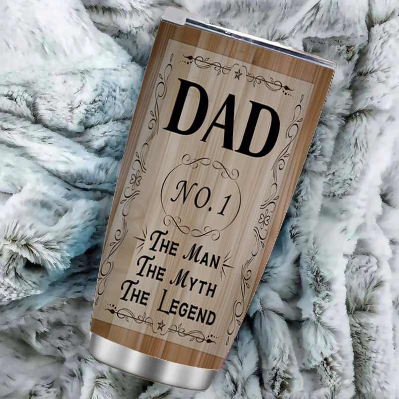 Insulated Office Cup Manufacturer - Creative 3D Printed 304 Stainless Steel Modern Double-Layer Vacuum 20oz Portable