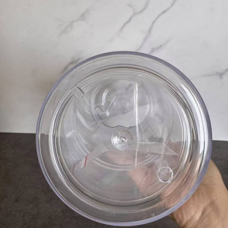 PC Mason Jar Water Cup Manufacturer - Customizable 16oz Double-Layer BPA Free Eco-friendly Dishwasher Safe with Straw