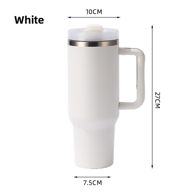 Insulated Handle Cup Manufacturer - JDSR USA Stock 40oz Stainless Steel Double-Layer Vacuum with Straw Modern for Travel