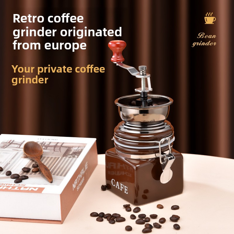 Hand Coffee Grinder Manufacturer - Hot-Selling Retro Mini Stainless Steel Eco-friendly Luxury Travel Wood for Kitchen