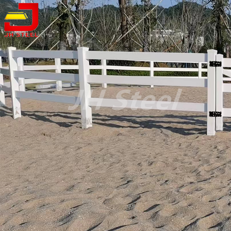 Horse Paddock Fence Manufacturer - Vinyl PVC Plastic Privacy Farm Ranch White