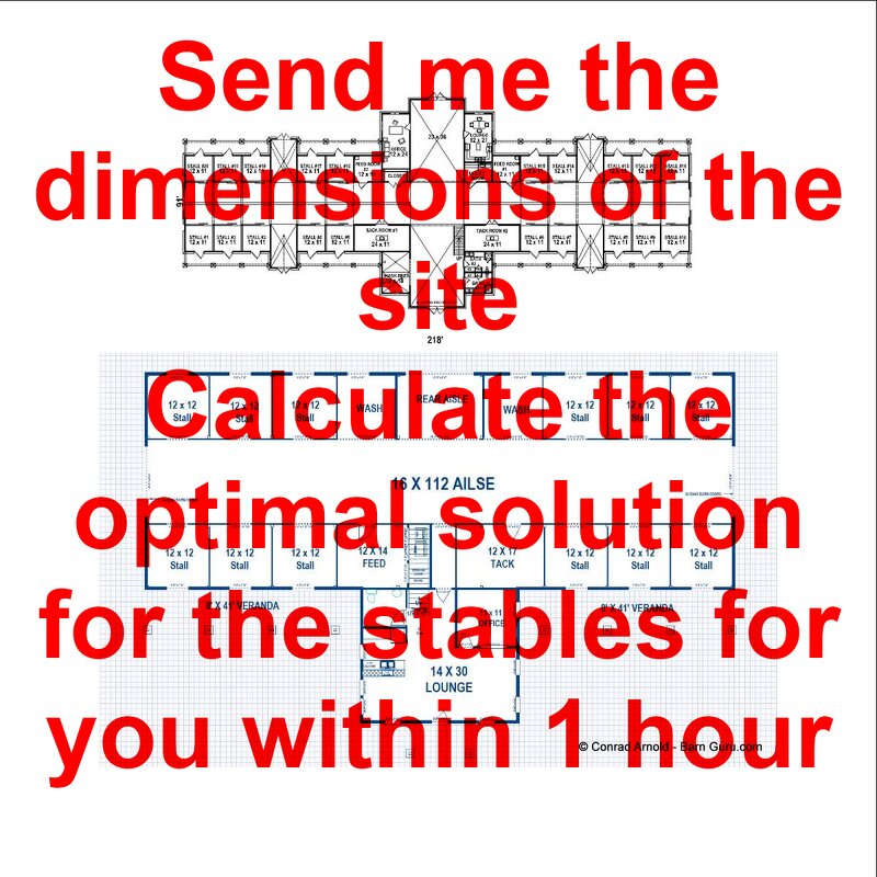 Horse Stable Manufacturer - 12 JH Permanent Bamboo Equestrian Barns with Hay Feeders