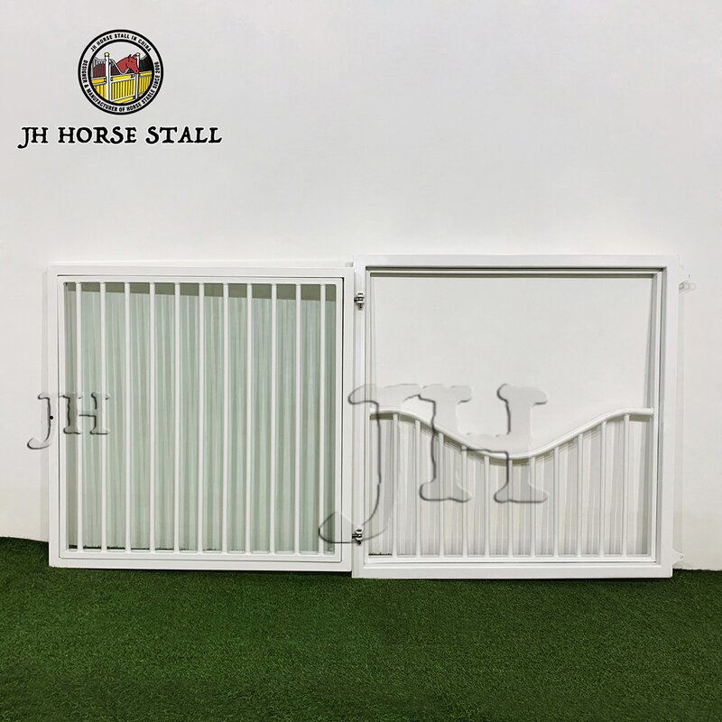 Horse Stall Window Manufacturer - Factory Supply Steel Prefab Glass Infill Hinged