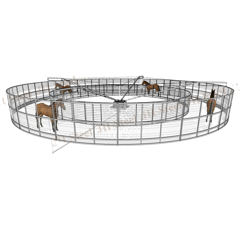 Horse Walking Machine Manufacturer - China Fully Hot Dipping Galvanized for Training Economize