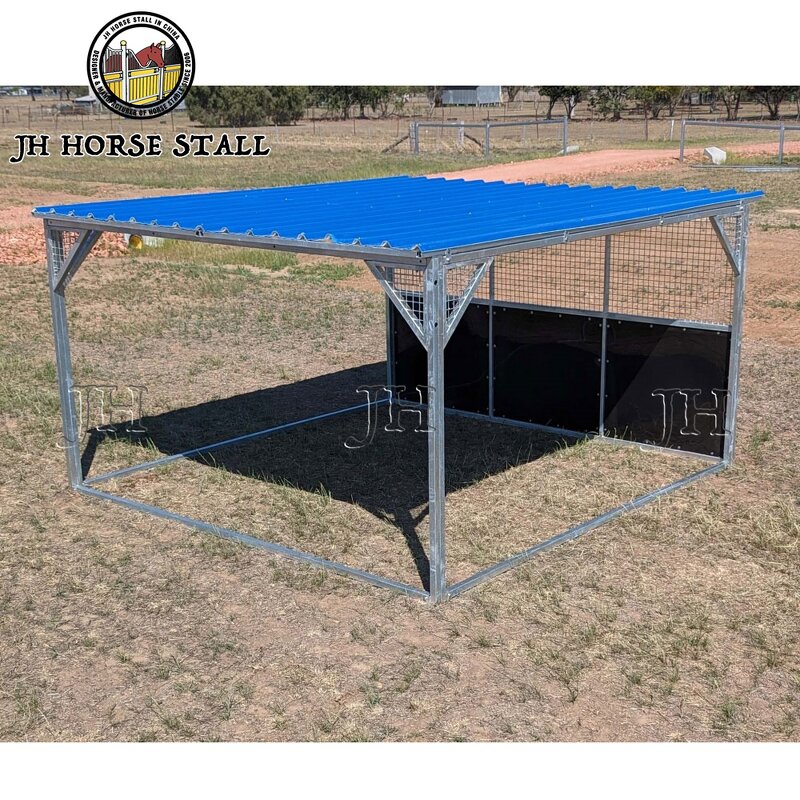 Horse Stable Stall Manufacturer - Prefab Economy HDPE with Roof for Outdoor