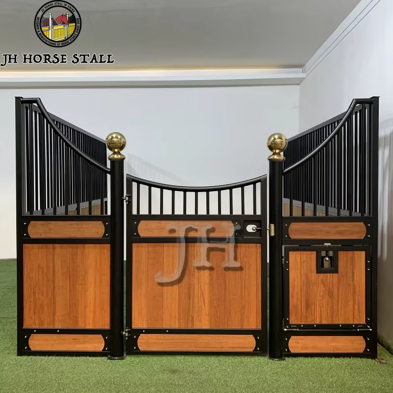 Horse Stable Front Panels Manufacturer - 12ft European Style Bamboo Filling Stall Doors