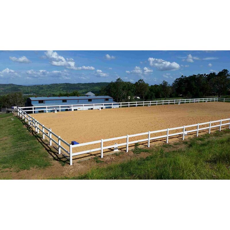 PVC Horse Paddock Fence Manufacturer - High Security White Post and Rail Corral