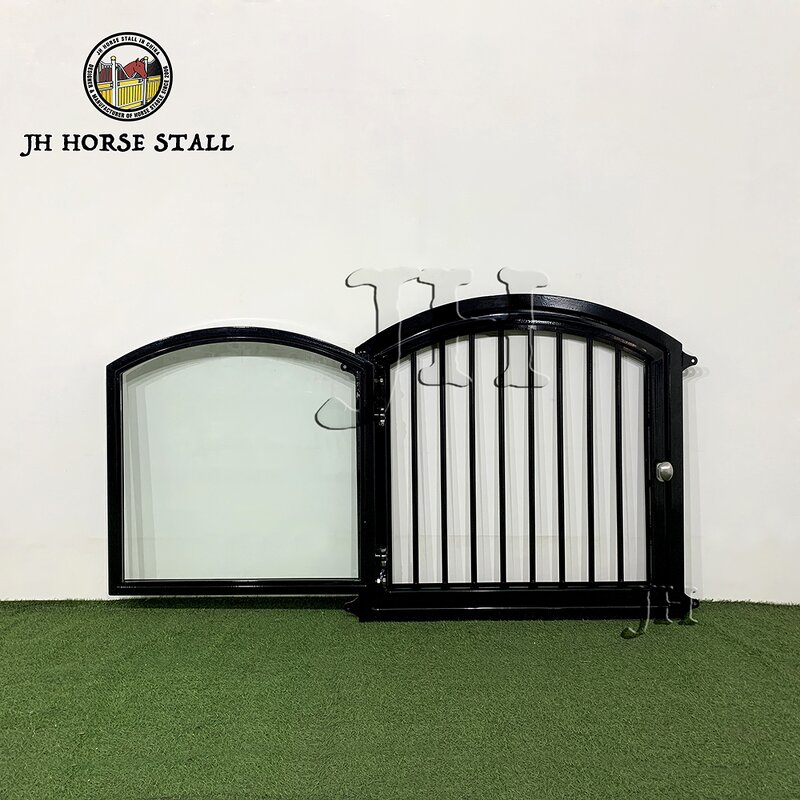 Horse Stall Window Manufacturer - Factory Supply Steel Prefab Glass Infill Hinged