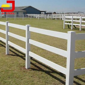 Horse Garden Fence Manufacturer - Hot Selling Decorative 2 Rails Vinyl Plastic Showtech UV Proof