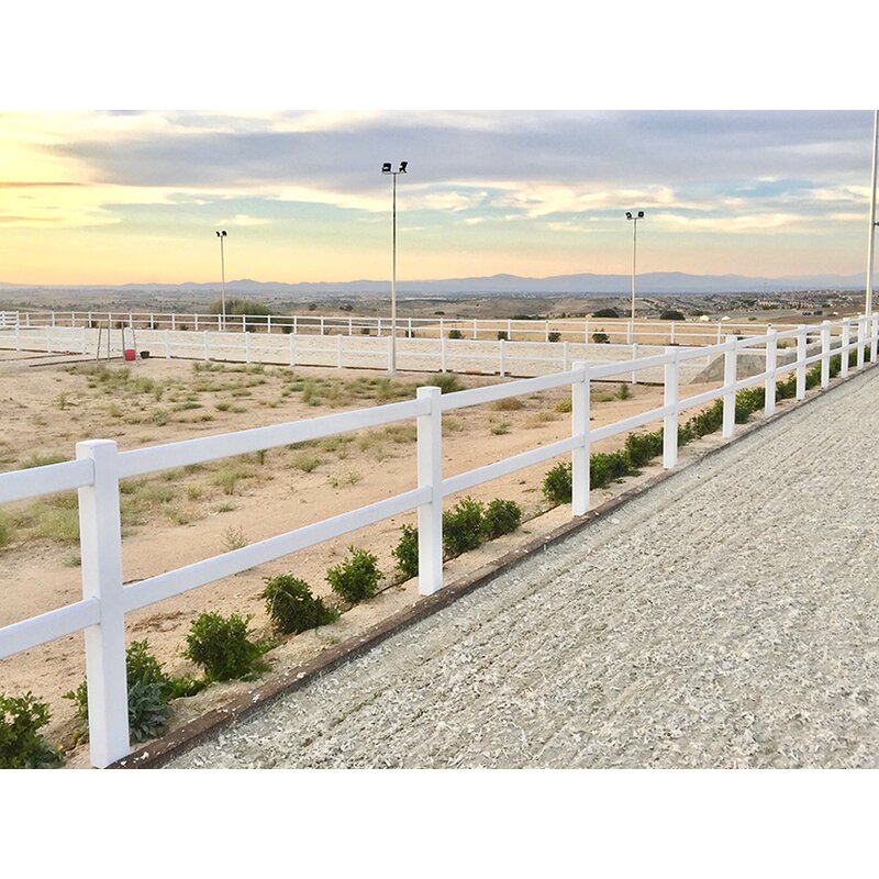 PVC Horse Paddock Fence Manufacturer - High Security White Post and Rail Corral