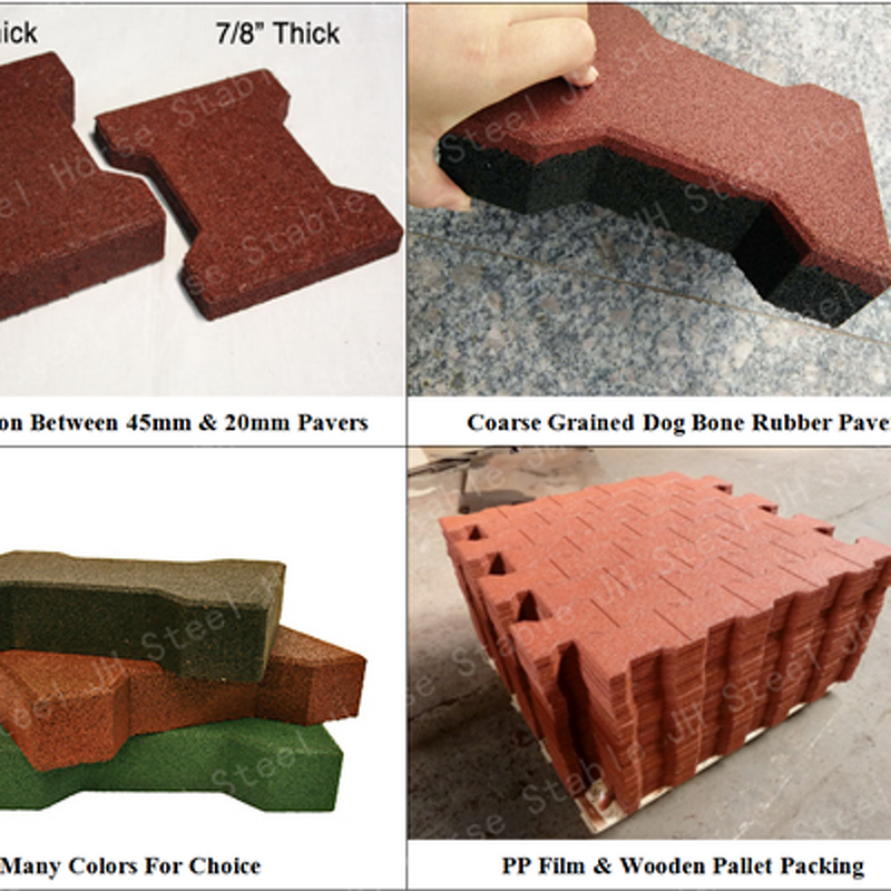 Horse Stall Box Mat Manufacturer - Hot Selling Dog Bone Rubber for Floor Walkway Durable