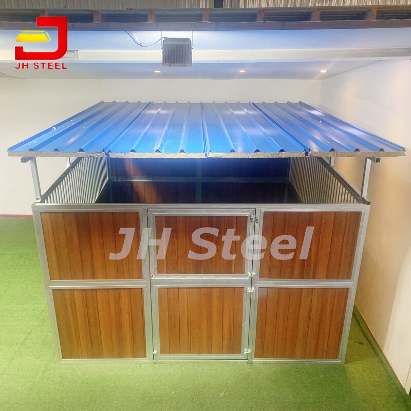 Horse Stall Shelter Manufacturer - USA Boarding Stables Steel Structure with Roof