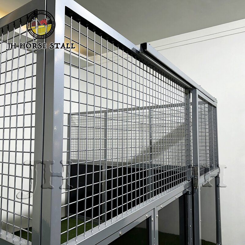 Horse Stable Stall Manufacturer - Factory Direct Sliding HDPE Equine Barn Door Galvanized Metal