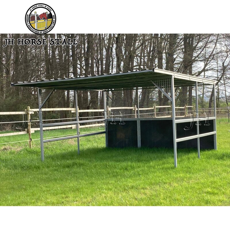 Horse Stable Stall Manufacturer - Prefab Economy HDPE with Roof for Outdoor