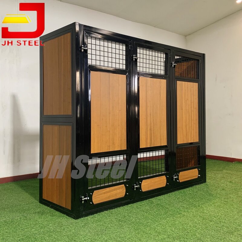 Horse Stalls Panels Manufacturer - High Quality Bamboo Wood Cupboards Multiple Swing Door Shelter