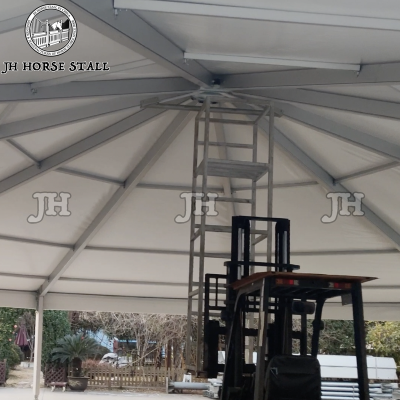 Horse Walker Manufacturer - JH Premium With Roof 4-8 Horse Capacity