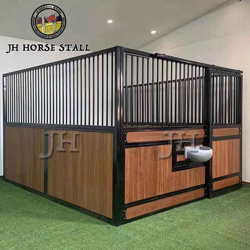 Horse Stall Front Manufacturer - Customizable With Stainless Steel Hinged Door Adjustable Width