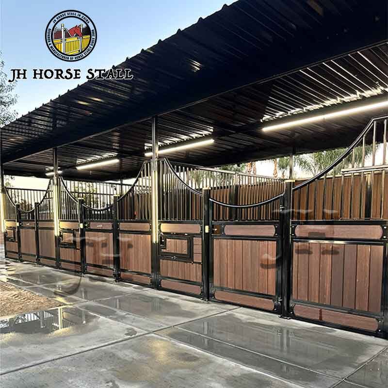 Horse Stable Front Panels Manufacturer - 12ft European Style Bamboo Filling Stall Doors