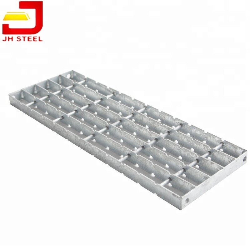 Floor Grating Treads Manufacturer - High Strength Hot Dip Galvanized for Steps Drainage Covers