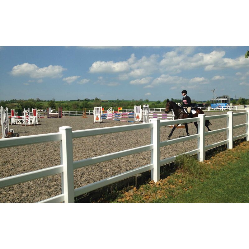 PVC Horse Paddock Fence Manufacturer - High Security White Post and Rail Corral
