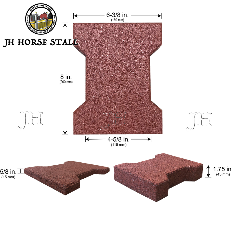 Rubber Flooring Mats Manufacturer - JH Waterproof for Horse Stalls and Walkways