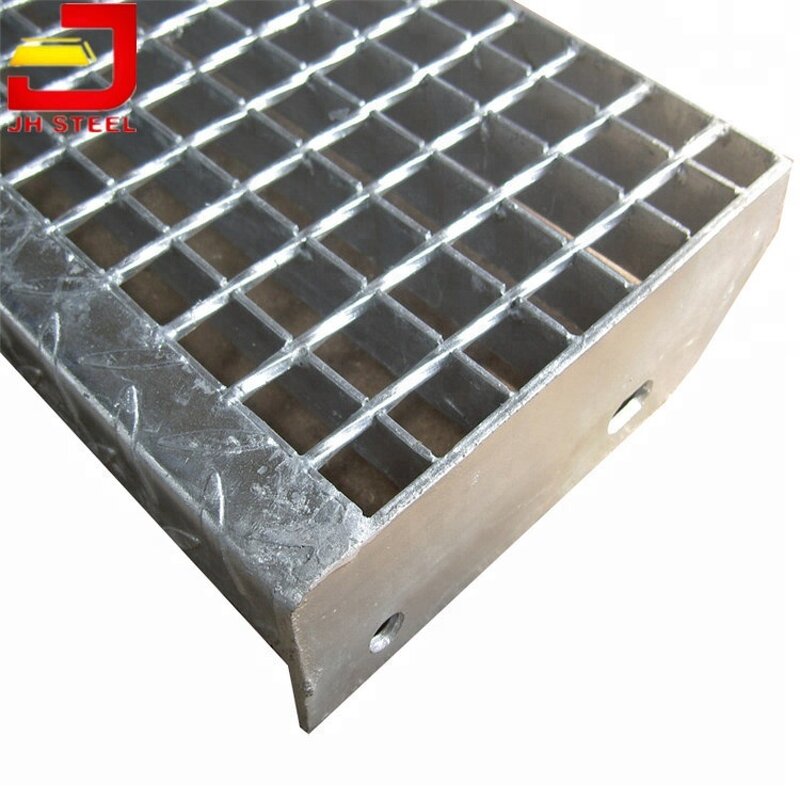 Steel Grating Manufacturer - Outdoor Galvanized Anti Slip Iron Metal Plate Stair Treads