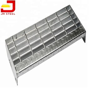 Steel Grating Manufacturer - Outdoor Galvanized Anti Slip Iron Metal Plate Stair Treads