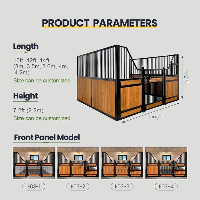 Horse Stable Front Manufacturer - Rust Proof Corrosion Resistant Stainless Steel Door for Coastal