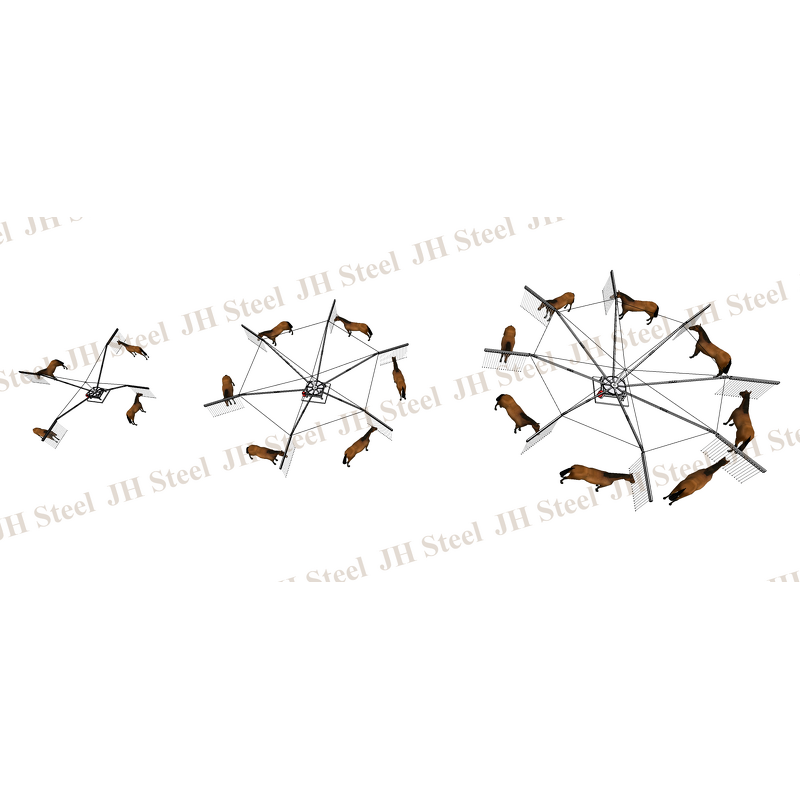 Horse Walking Machine Manufacturer - China Fully Hot Dipping Galvanized for Training Economize