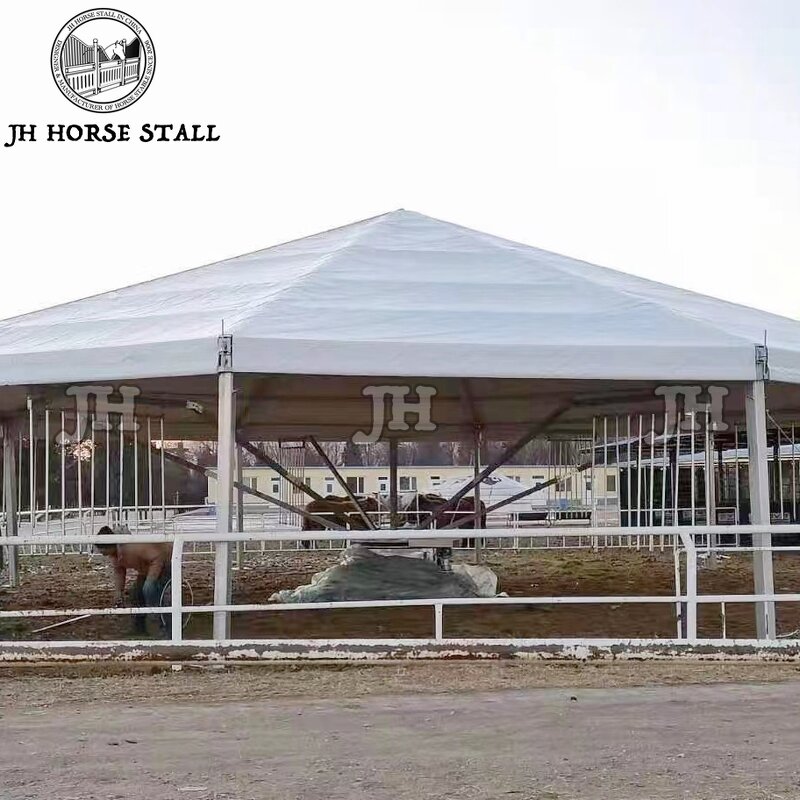 Horse Walker Manufacturer - JH Premium With Roof 4-8 Horse Capacity