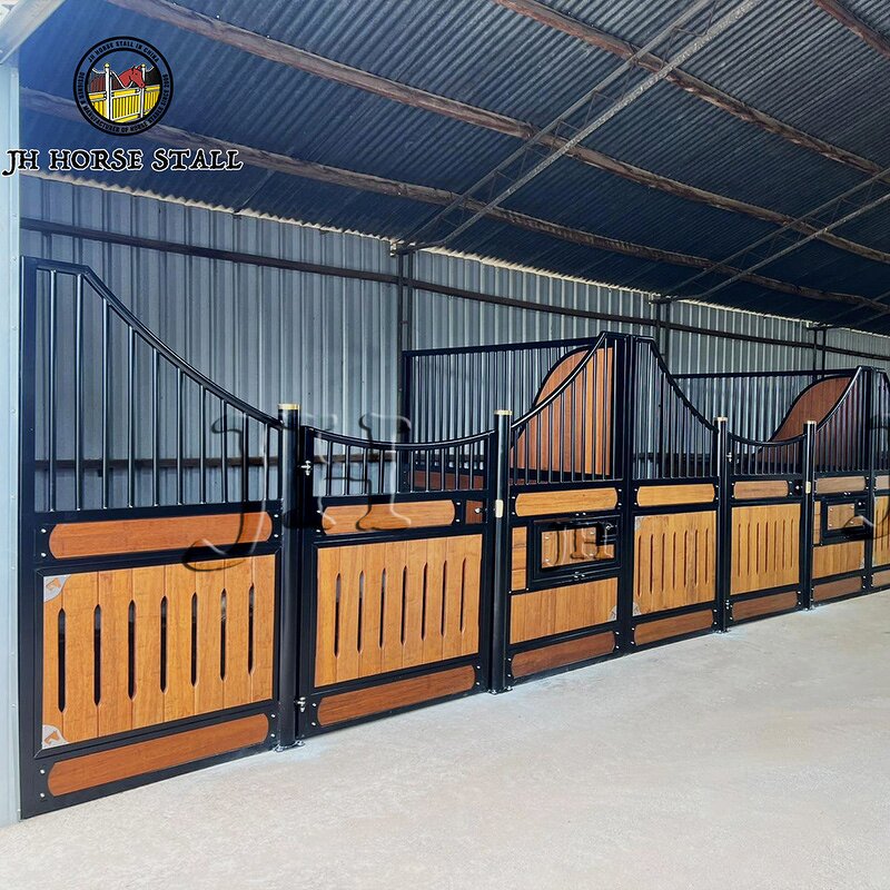 Horse Stable Manufacturer - Customized Bamboo Powder Coated Modular Stalls