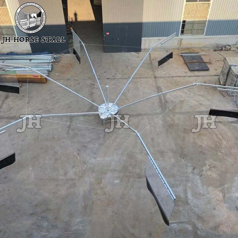 Horse Walker Manufacturer - Durable Customizable Hot-Dip Galvanized for 4-8 Horse Positions