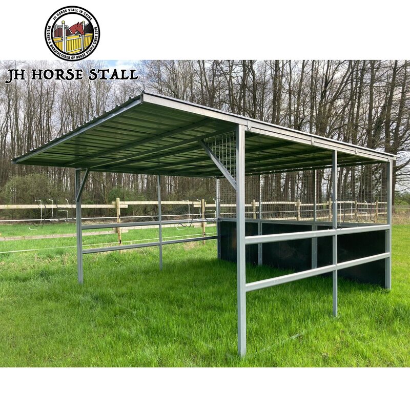 Horse Stall Panel Manufacturer - Portable Galvanized Safe Standard with Roof