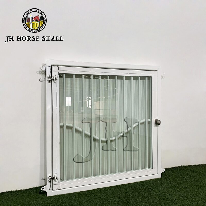Horse Stall Window Manufacturer - Factory Supply Steel Prefab Glass Infill Hinged