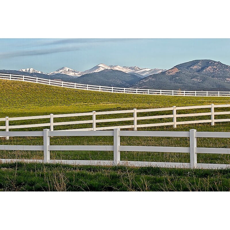 Outdoor Horse Fence Manufacturer - PVC Top Quality Farm Removable Pipe Picket Slat Yard