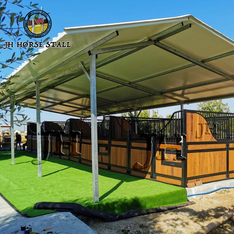 Horse Stable Front Panels Manufacturer - 12ft European Style Bamboo Filling Stall Doors