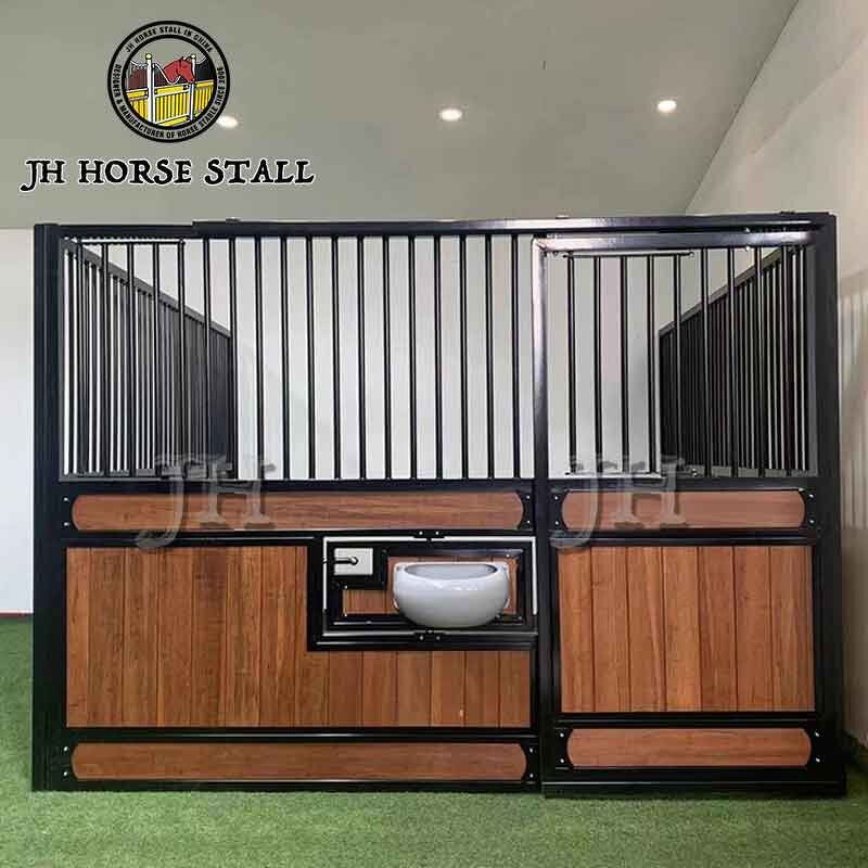 Horse Stall Front Manufacturer - Customizable With Stainless Steel Hinged Door Adjustable Width