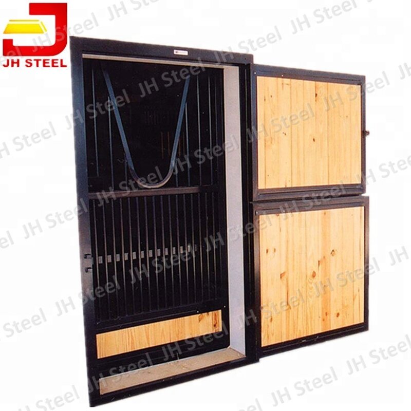 Horse Barn Door Manufacturer - Teak Wood Double Door Design Box Stable
