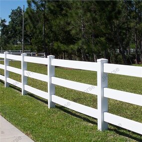 Paddock PVC Rail Fence Manufacturer - Factory Removable UV Protected Lattice for Cattle Pig