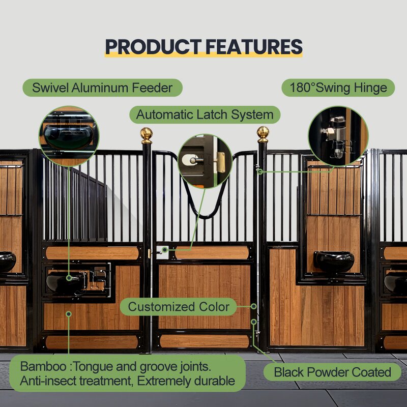 Horse Stable Front Panel Manufacturer - Wholesale Easy Clean Durable Stainless Steel Hinged Door