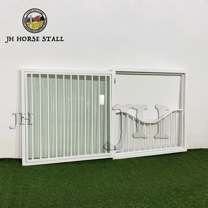 Horse Stall Window Manufacturer - Factory Supply Steel Prefab Glass Infill Hinged