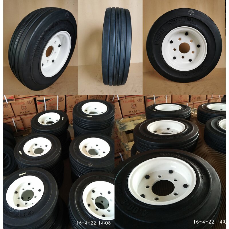 Solid Tires Manufacturer - Puncture Proof 4.00-8 400-8 with Rim for Aviation