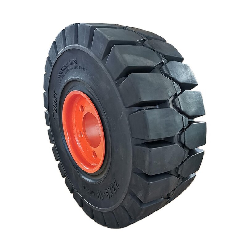 Forklift Truck Solid Tire Manufacturer - Linde E40P-600H 23x9-10 28x12.5-15 with Complete Rim
