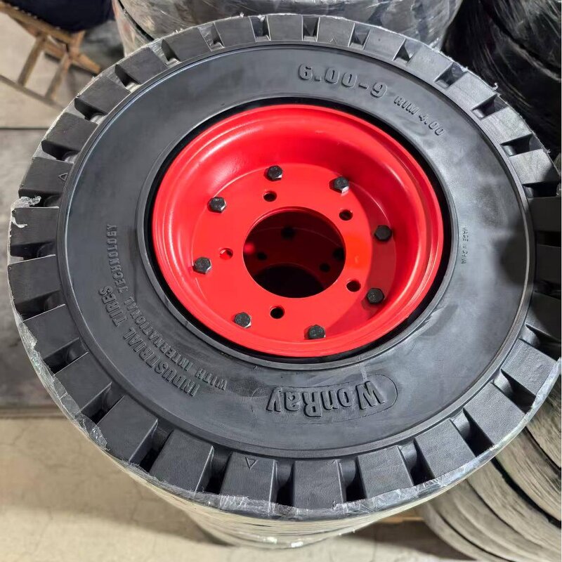 Forklift Tire Split Rim Manufacturer - Linde 8 9 10 12 15 6.00-9/4.00-9 for Airport GSE