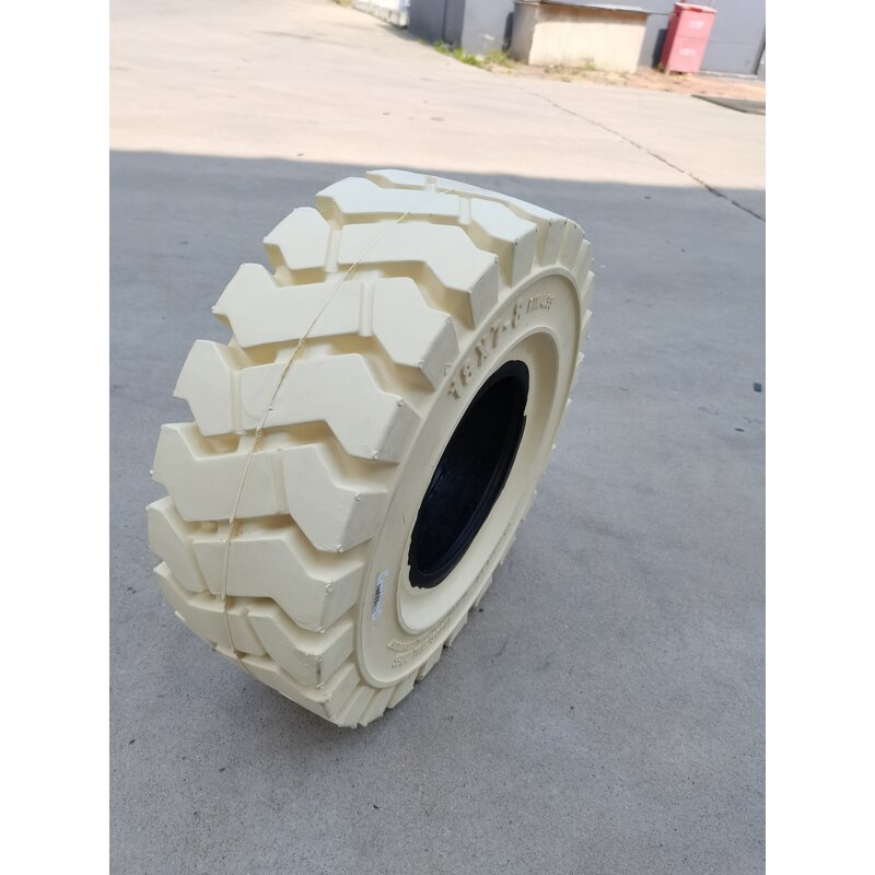 Non-marking Forklift Tires Manufacturer - White Solid Tire 18x7-8/4.33